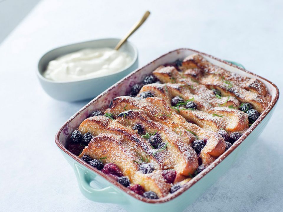 Berry Bread & Butter Pudding