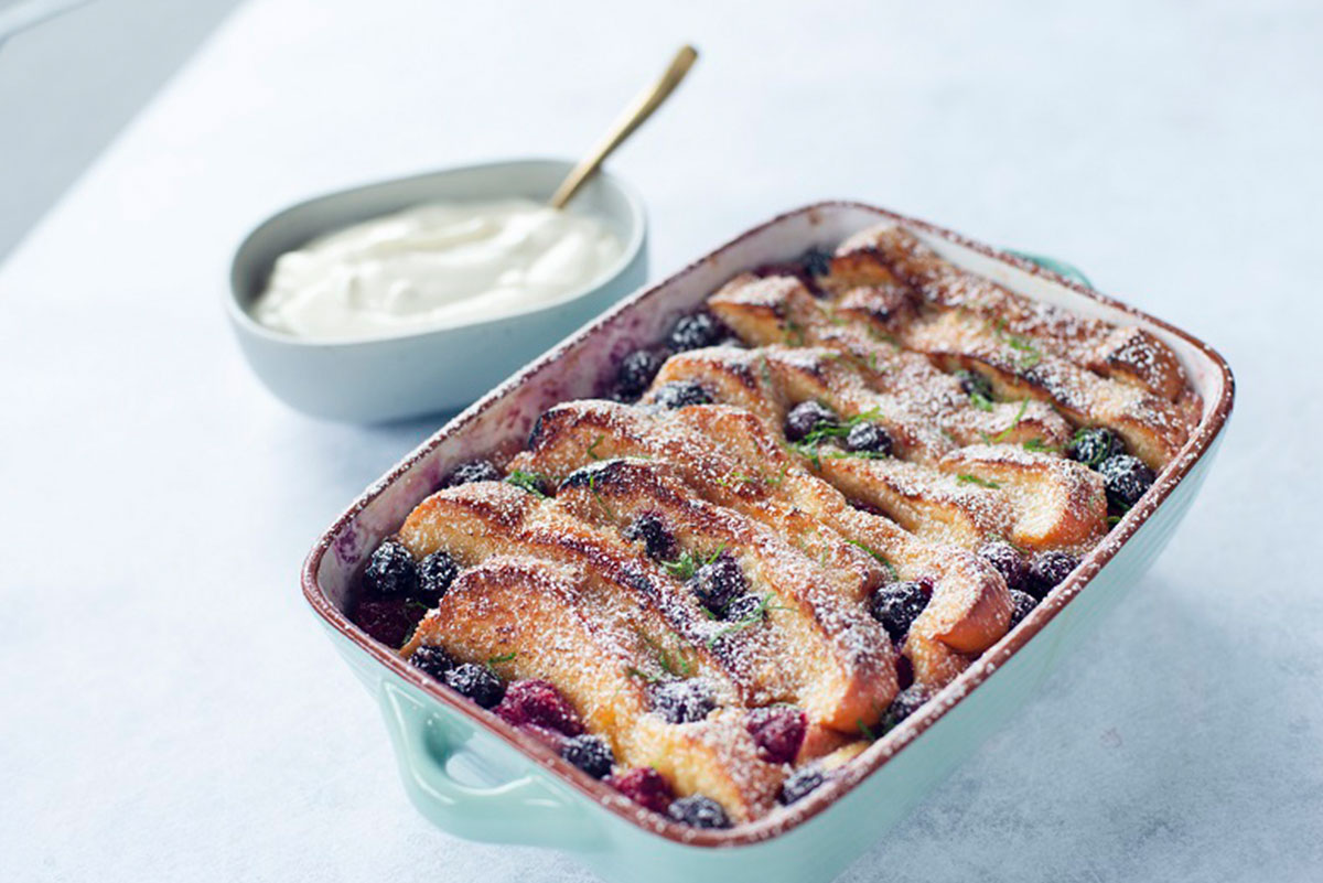 Berry Bread & Butter Pudding